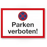 Komma Security Parken Verboten Schild 30 x 20 cm Parkverbotsschild Einfahrt...