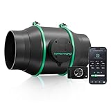 Mars Hydro iFresh Rohrventilator 150mm, 685m³/h Leiser EC Motor, 62W...