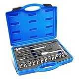 Wvoillty 21tlg Injektoren Dichtsitz Fräser Satz, Werkzeug Set für Diesel...