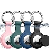 Mucuty Wasserdichter für Apple AirTag Anhänger mit Schlüsselanhänger,...