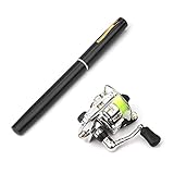Lixada 1 Mt / 1,4 Mt Tasche Faltbare Angelrute Reel Combo Mini Pen...