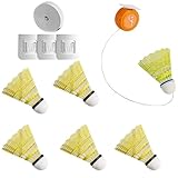 KASFDBMO Selbstklebendes Elastisches Badminton-Trainer-Set Automatische...