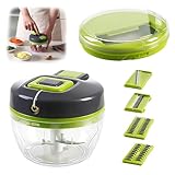 MFUSUL Zwiebelschneider Manuell 520ML, Multizerkleinerer Manuell für...