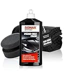 Auto Politur Set | Sonax Polish & Wax Color Schwarz 500ml Autopolitur +...