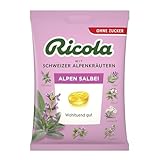 Ricola Alpen Salbei, 75g Beutel original Schweizer Kräuter-Bonbons mit 13...