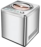 UNOLD 48872 Eismaschine Exklusiv - Edelstahl, 180 W, mit selbstkühlendem...