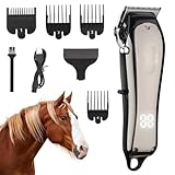 Schermaschine Pferd, Leise Pferdeschermaschine für Dickes und Verfilztes...