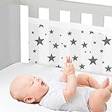 WYSWYG® Atmungsaktive Babybett Umrandungen für Sicherheit & Komfort,...