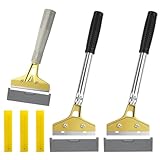 Tapetenkratzer Set, 3 Stück Tapetenschaber mit 30 Klinge, Tapetenkratzer...