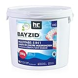 BAYZID Chlor Multitabs 5 in 1-200g Chlortabletten für Pool - 5kg -...