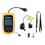 FLEXMAN Tragbarer Sonar Fischfinder, 100 M/328Ft Handheld Tiefen Finder...