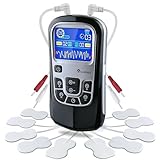Auxoliev TENS Gerät Schmerztherapie，2 Kanäle EMS Gerät，25 Modi und...