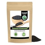 Sesam schwarz (500g), Schwarzer Sesam 100% natürlich, Schwarze Sesamsamen...