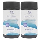 BALVEDA KLARIVED Trübungsentferner 2X 1 L, Klar-Effekt für Pools &...