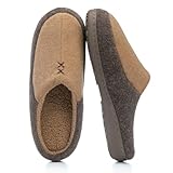 GOEWY Herren Hausschuhe mit Memory-Schaum - Zweifarbige Pantoffeln für...