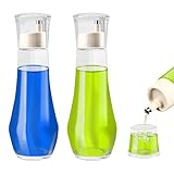 2 Stück Klarglas-Mundspülspender für Badezimmer, 260 ml, kleine...