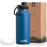 koodee Isolierte Wasserflasche, 900 ml, Edelstahl, doppelwandig, Vakuum,...