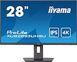 Iiyama Prolite XUB2893UHSU-B5 71cm 28' IPS LED-Monitor 4K UHD HDMI DP...