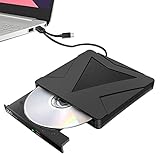 Ebarsenc Externes DVD CD Laufwerk USB 3.0 & Type-C Plug & Play Tragbar CD...