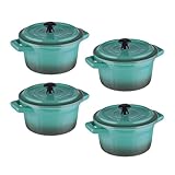 BUTLERS 4er Set Mini-Auflaufformen rund aus Keramik | kleine Auflaufform...