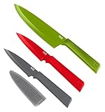 KUHN RIKON COLORI+ Culinary Messer Set 3-teilig, 1x Kochmesser, 1x...