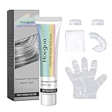 SNONESIY 2-in-1 Haarfarbe Grau Silber Natürliche Pflanze Haarfarbe Grau...