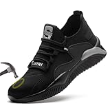Woflebel Arbeitsschuhe Herren 42 Sicherheitsschuhe Damen mit Stahlkappe...