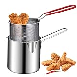Fritteuse aus Edelstahl: kleiner Topf, Ölfilter | Japanisches Kochen,...