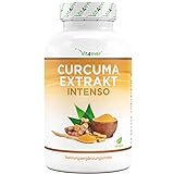 Curcuma Extrakt - 180 Kapseln - Premium: Mit 98% Extrakt - Curcumingehalt...