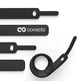 conecto Klett Kabelbinder 10cm Klettband mit Loop - Kabelmanagement...