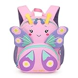 PROTAURI Rucksack Kinder für Mädchen, Kindergartenrucksack mit Brustgurt...