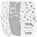 GLLQUEN BABY Swaddles Pucksack Baby 0-3 Monate,100% Bio-Baumwolle Baby...