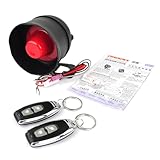 Riloer Auto Alarmanlagen, Universal Alarmanlage Mit 2 Fernbedienung,...