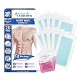 Beauty7 For Men Kaltwachsstreifen Männer Haarentfernung für den Körper...