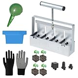 Manueller Bodenblocker, Handgehaltener Bodenblockierer 5 * 5CM, 4er Soil...