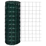 vidaXL Gartenzaun 10x1,0m Maschendraht Gitterzaun Schweißgitter Wildzaun...