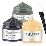 Maske, Kurkuma-Schlamm-Maske, Totes Meer Schlamm, Grüner Tee,...