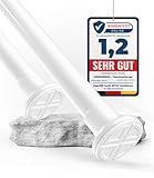 MEISENBERG Gardinenstange ohne Bohren 70-120cm, Weiß, Ø 25 mm,...