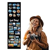 Anwicar Magnettafel - Magnetische Pinnwand 70x20 cm aus Stahl, ideal für...