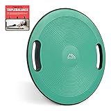 MSPORTS Balance Board Premium 40 cm Durchmesser inkl. Übungsposter und...