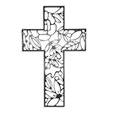 Zckjnoi Elegante christliche Wandkunst für Zuhause, religiöses Kreuz,...