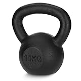 4FIZJO Kettlebell aus Gusseisen, 10 kg, Schwunghantel für Fitness, Kraft...