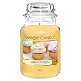 Yankee Candle Duftkerze im Glas (groß) | Vanilla Cupcake | Kerze mit...