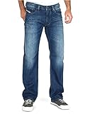 Diesel Herren Straight Jeans Larkee Pantaloni, Blau (Medium Blue 008XR),...