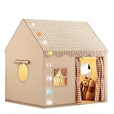 Kinderzelt für drinnen und draußen, atmungsaktives Spielzelt mit Tür und...