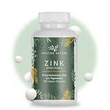 Zink 25mg - Zinkbisglycinat (Zink-Chelat) - 365 magenfreundliche Zink...