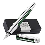 Pelikan Füllhalter Pura® P40 | inkl. mit Wunschgravur | Waldgrün | inkl....