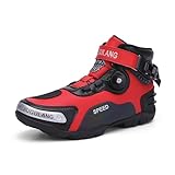 WIRPORR Leichte Motorradstiefel Herren, wasserdichte Kampfstiefeletten,...