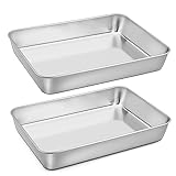 Homikit Backblech, Edelstahl Groß Auflaufform Ofenblech 2er Set,...