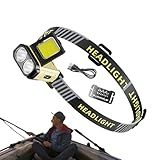Generisch Stirnlampe Für Die Stirn - USB-Kopflampe Für Camping Und...